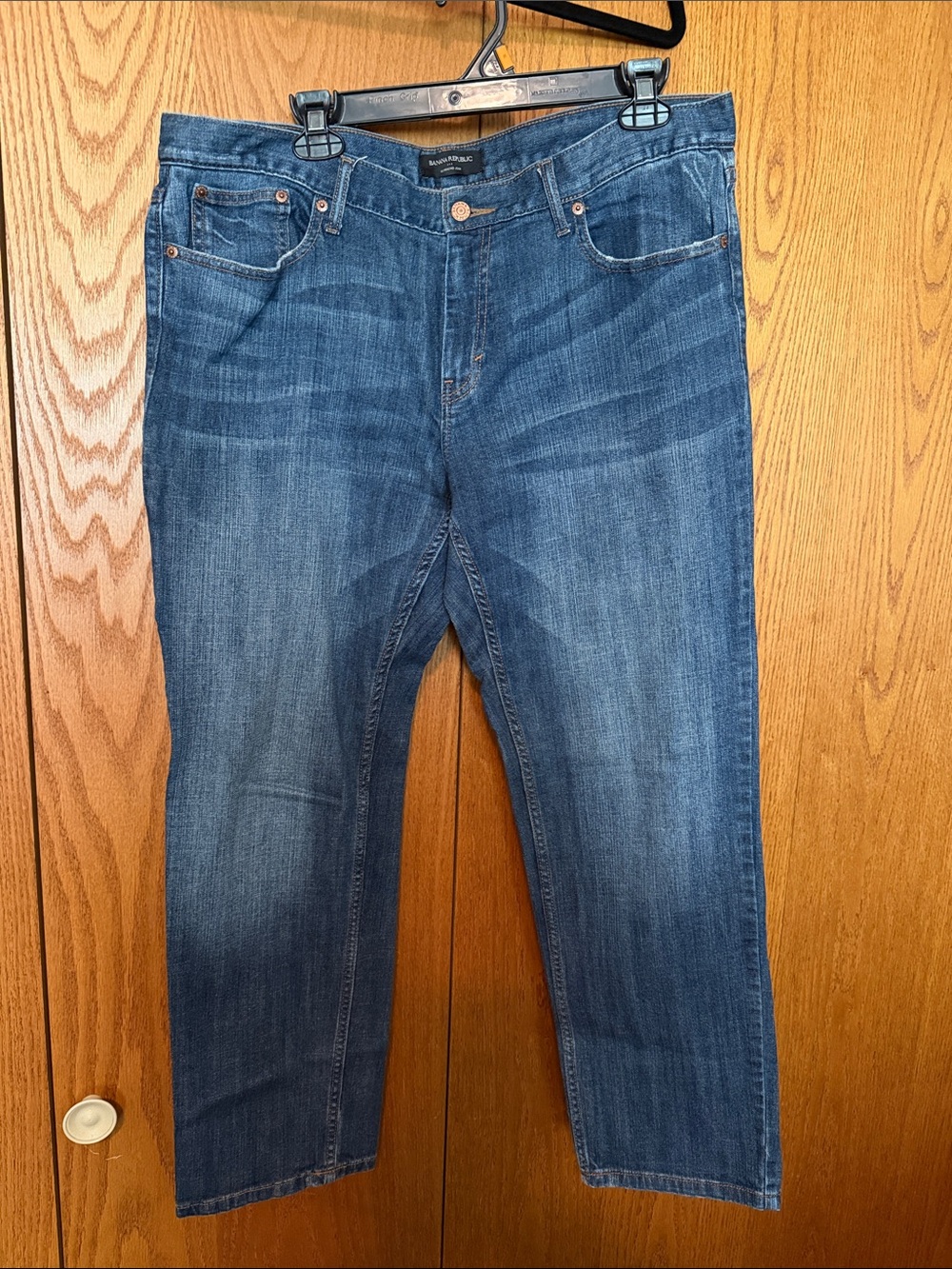 Womens Banana Republic Boyfriend Jean in Medium Blue Denim